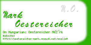 mark oestereicher business card